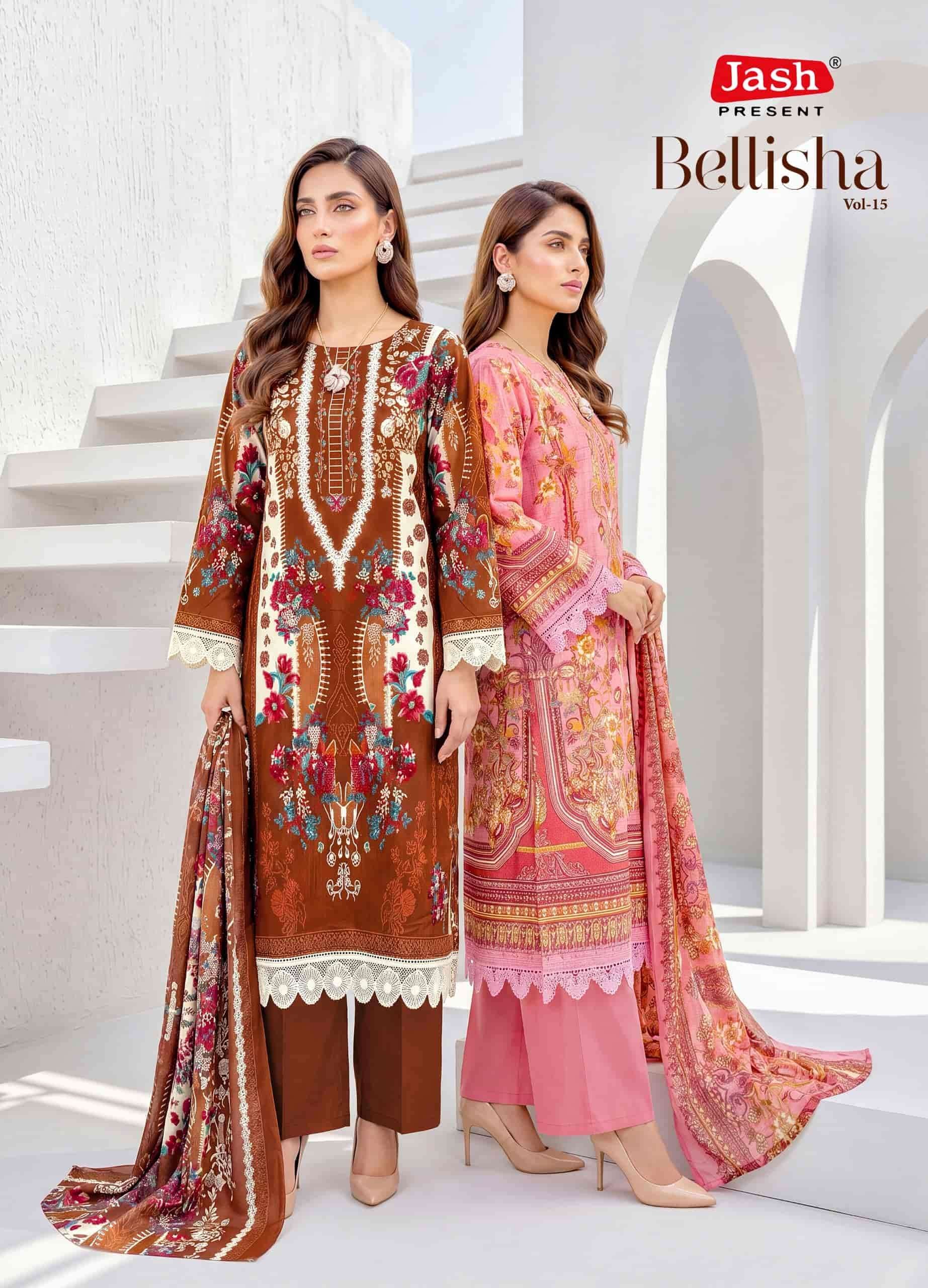 Jash Bellisha Vol 15 Pure Cotton Dress Material