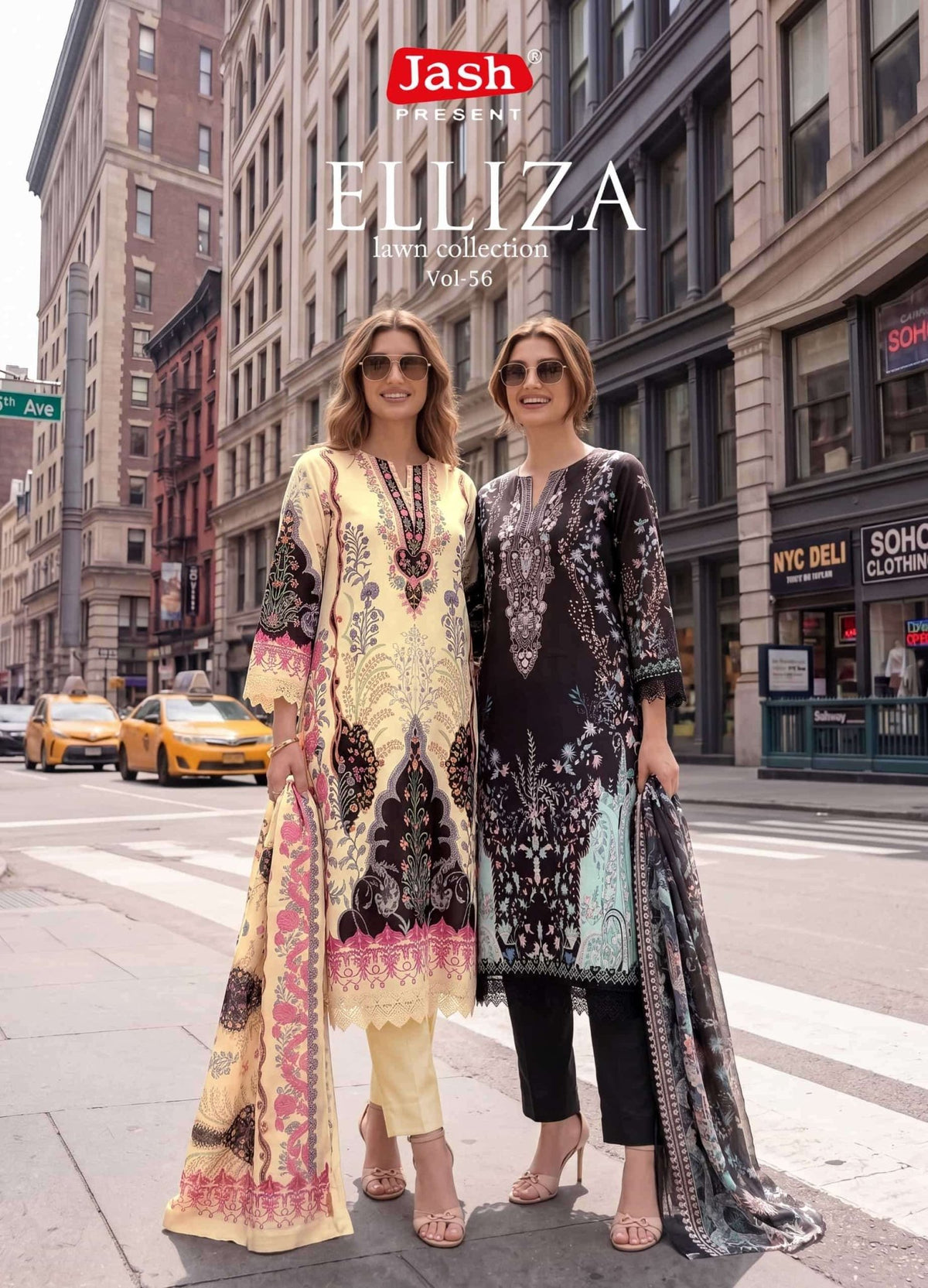 Jash Elliza Vol 56 Pure Cotton Dress Material - Amrah Wholesale