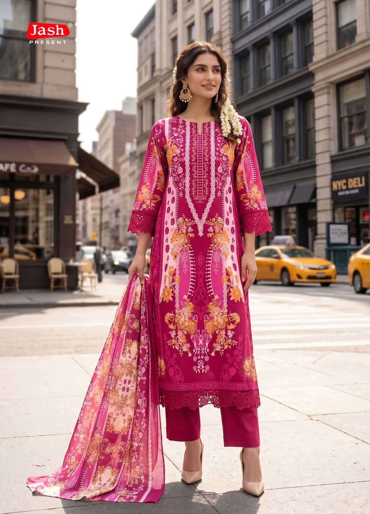 Jash Elliza Vol 56 Pure Cotton Dress Material - Amrah Wholesale