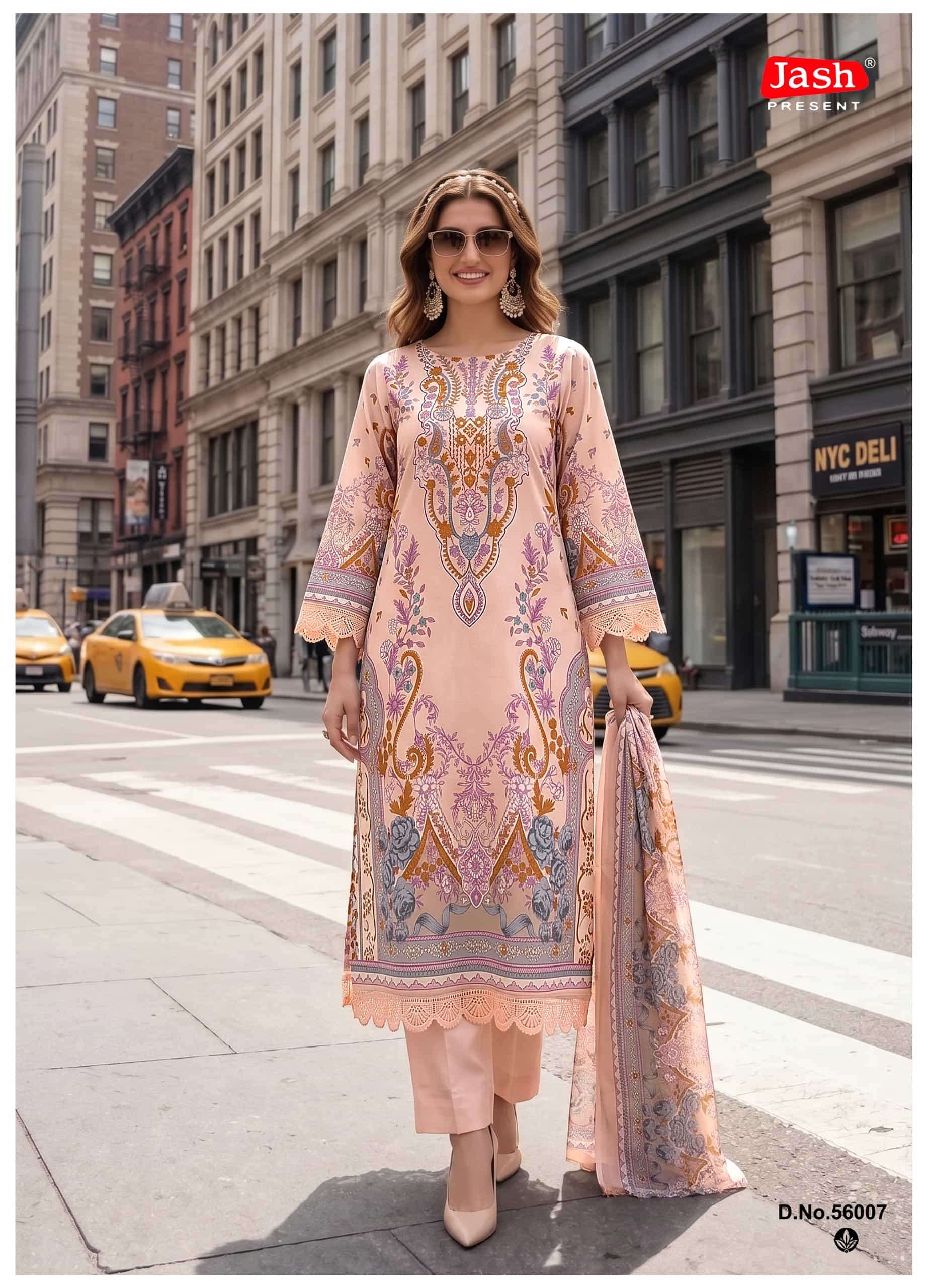 Jash Elliza Vol 56 Pure Cotton Dress Material