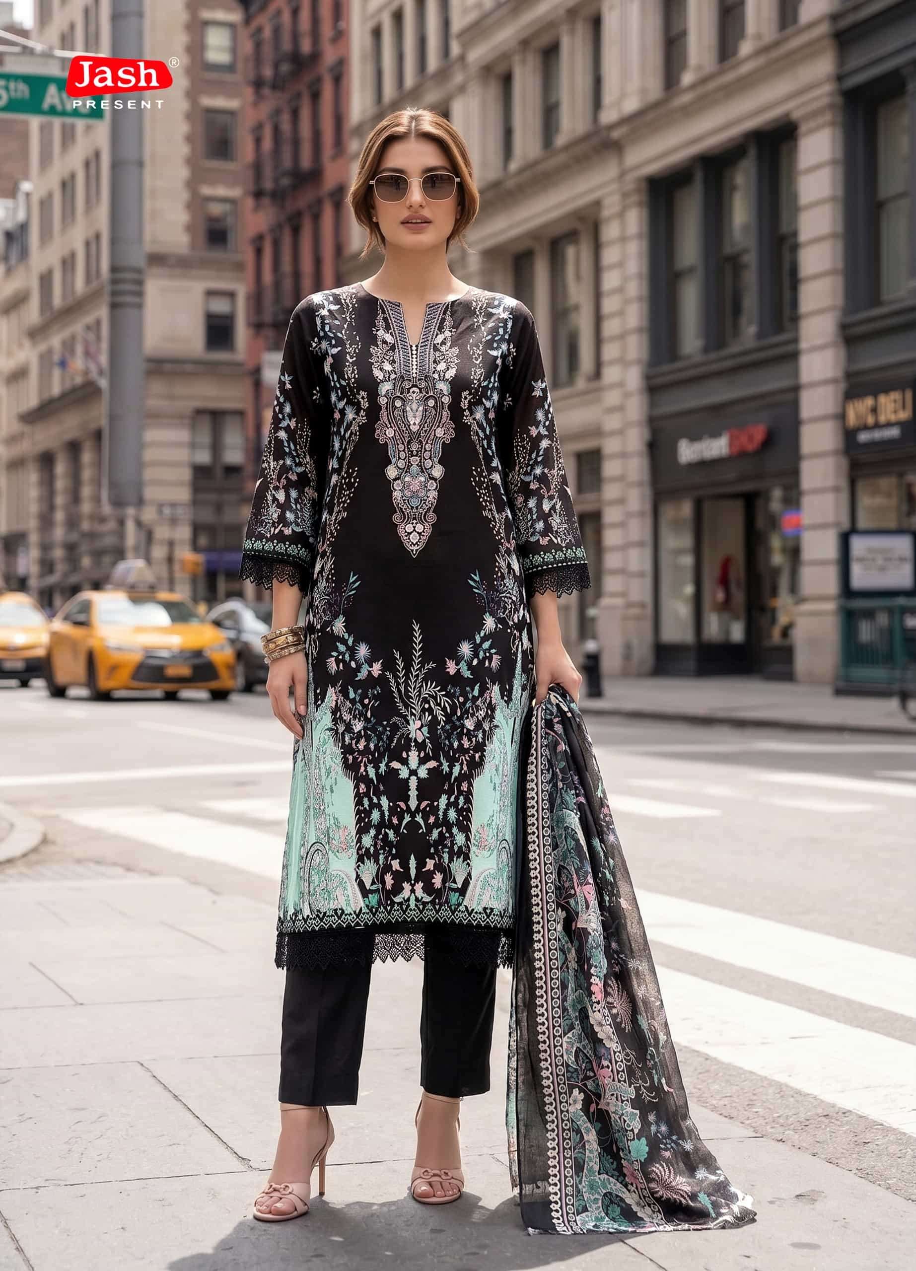 Jash Elliza Vol 56 Pure Cotton Dress Material