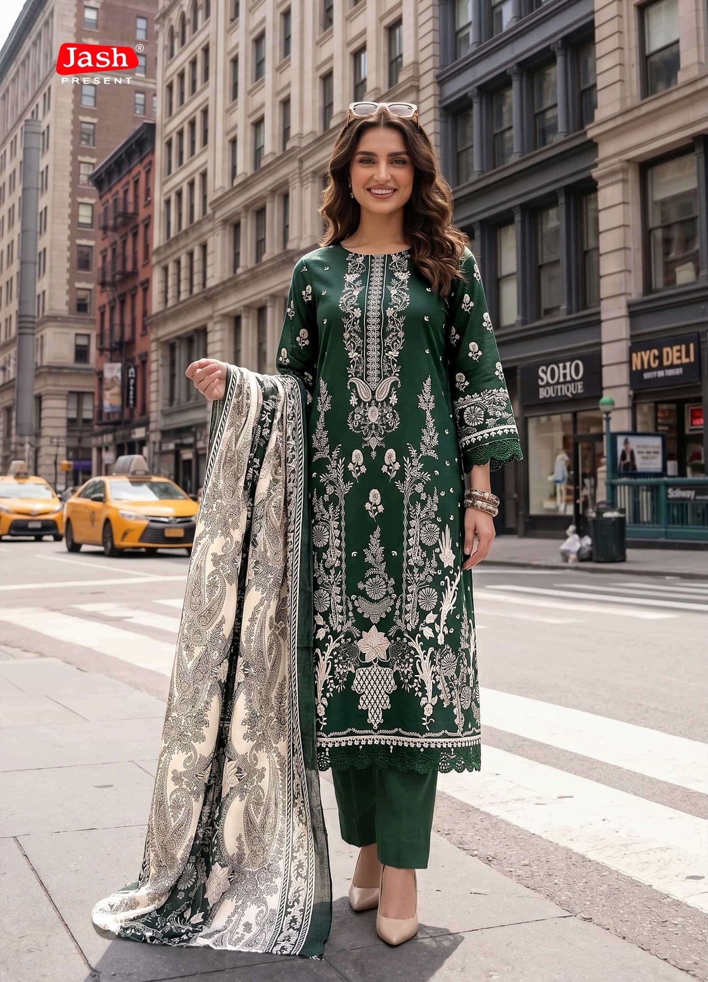 Jash Elliza Vol 56 Pure Cotton Dress Material