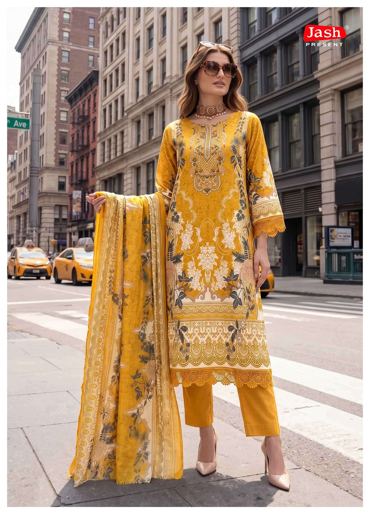 Jash Elliza Vol 56 Pure Cotton Dress Material