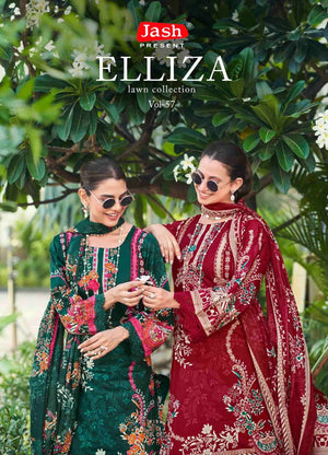 Jash Elliza Vol 57 Pure Cotton Dress Material - Amrah Wholesale