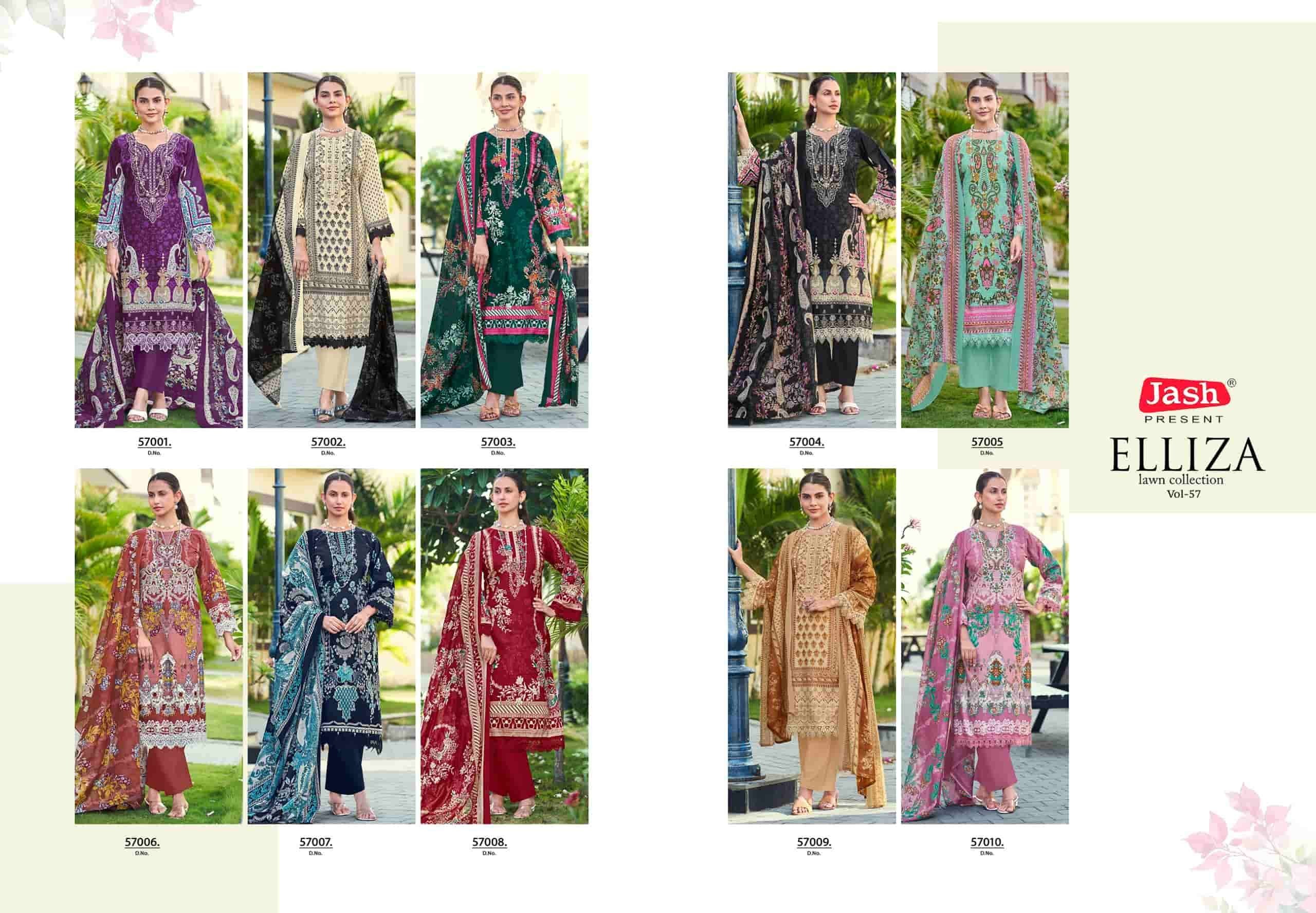 Jash Elliza Vol 57 Pure Cotton Dress Material
