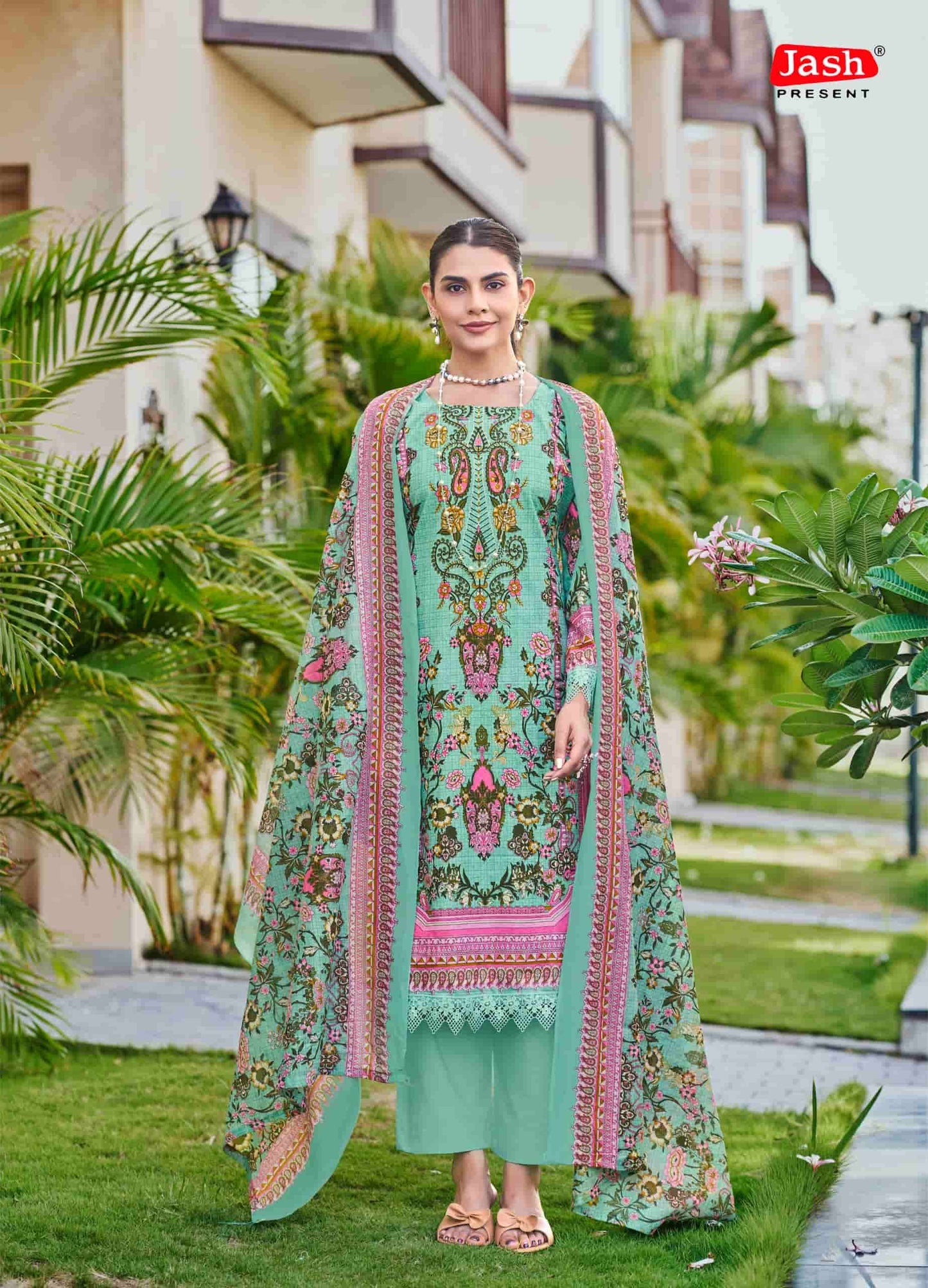 Jash Elliza Vol 57 Pure Cotton Dress Material
