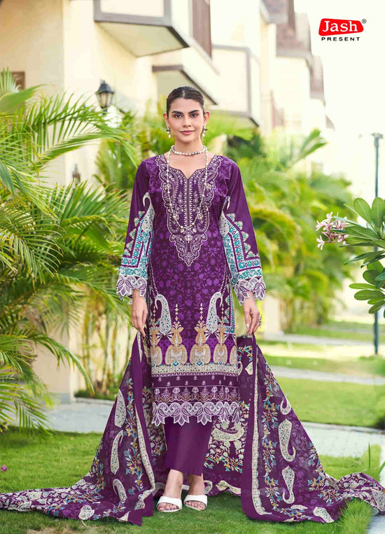 Jash Elliza Vol 57 Pure Cotton Dress Material
