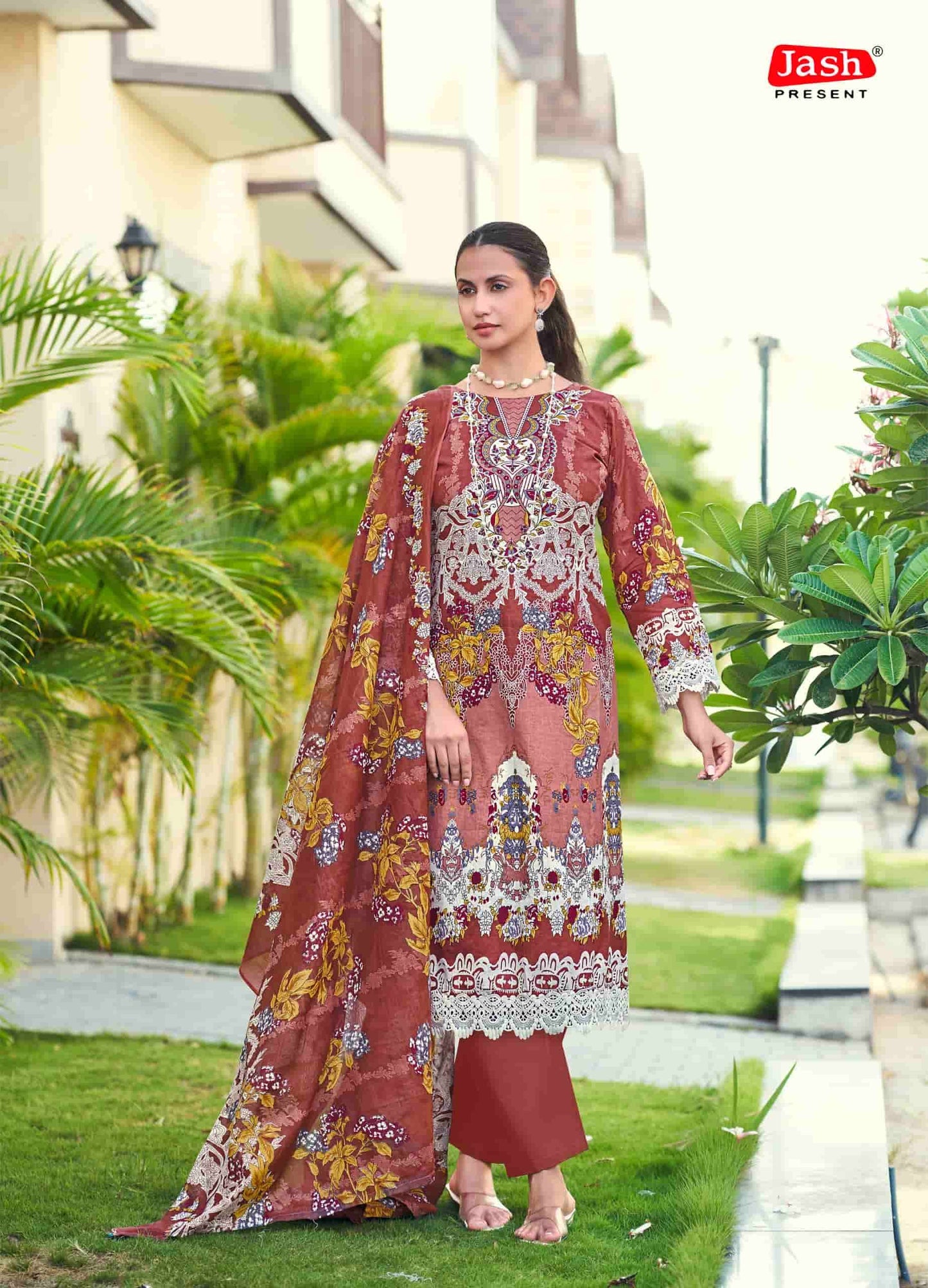 Jash Elliza Vol 57 Pure Cotton Dress Material