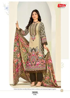 Jash Qurbat Vol 18 Printed Cotton Dress Material