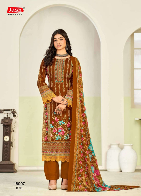 Jash Qurbat Vol 18 Printed Cotton Dress Material - Amrah Wholesale
