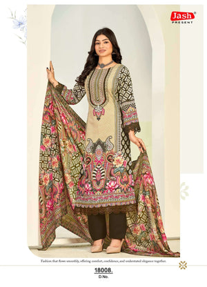 Jash Qurbat Vol 18 Printed Cotton Dress Material - Amrah Wholesale