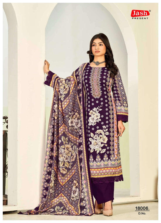 Jash Qurbat Vol 18 Printed Cotton Dress Material - Amrah Wholesale