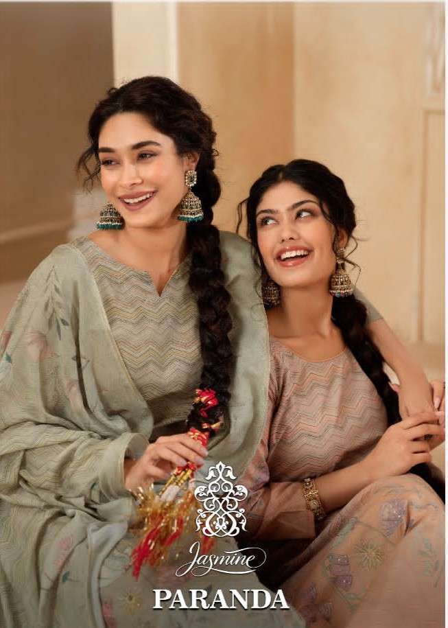 Jasmine Paranda Pure Lawn Cotton Pakistani Suit - Amrah Wholesale