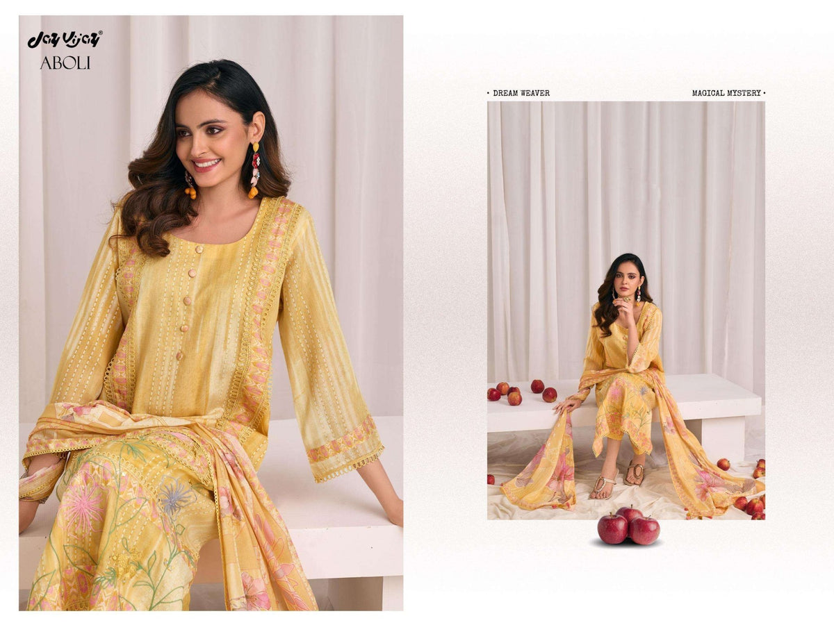 Jay Vijay Aboli 3277 Dress Material Wholesale Catalogue - Amrah Wholesale