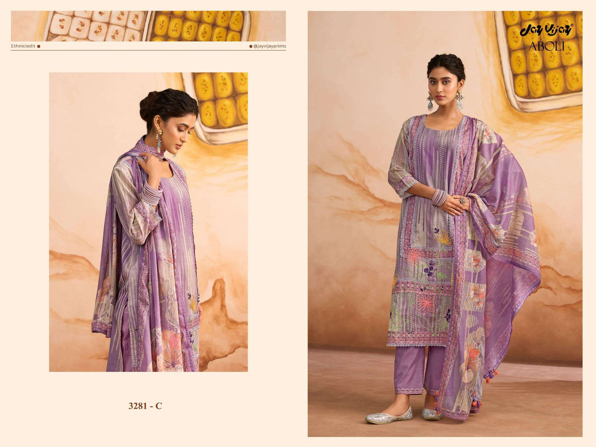 Jay Vijay Aboli Vol 2 3821 Premium Mal Cotton Dress Material Collection