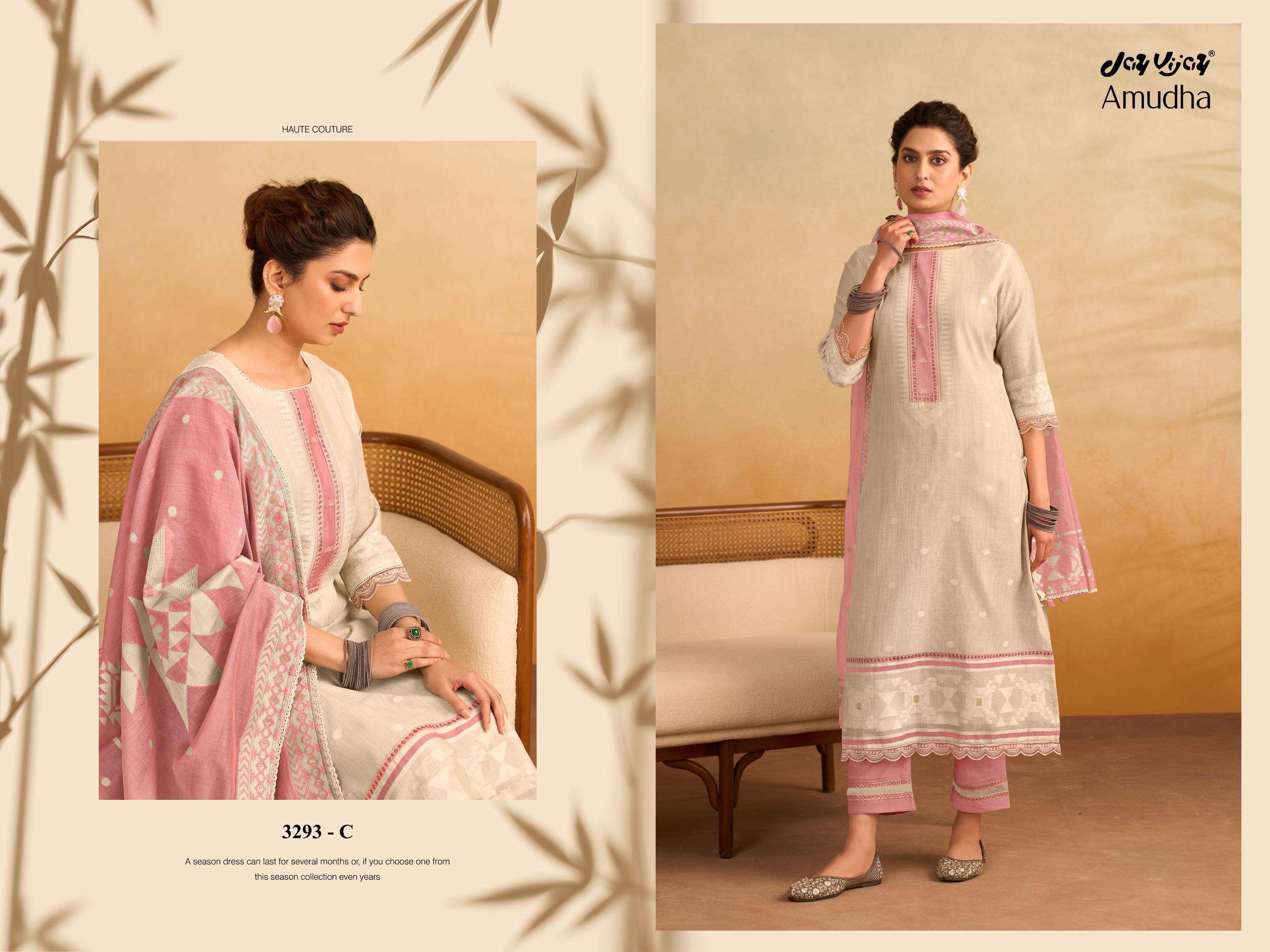 Jay Vijay Amudha 3293 South Cotton Dress Material Wholesale - Amrah Wholesale