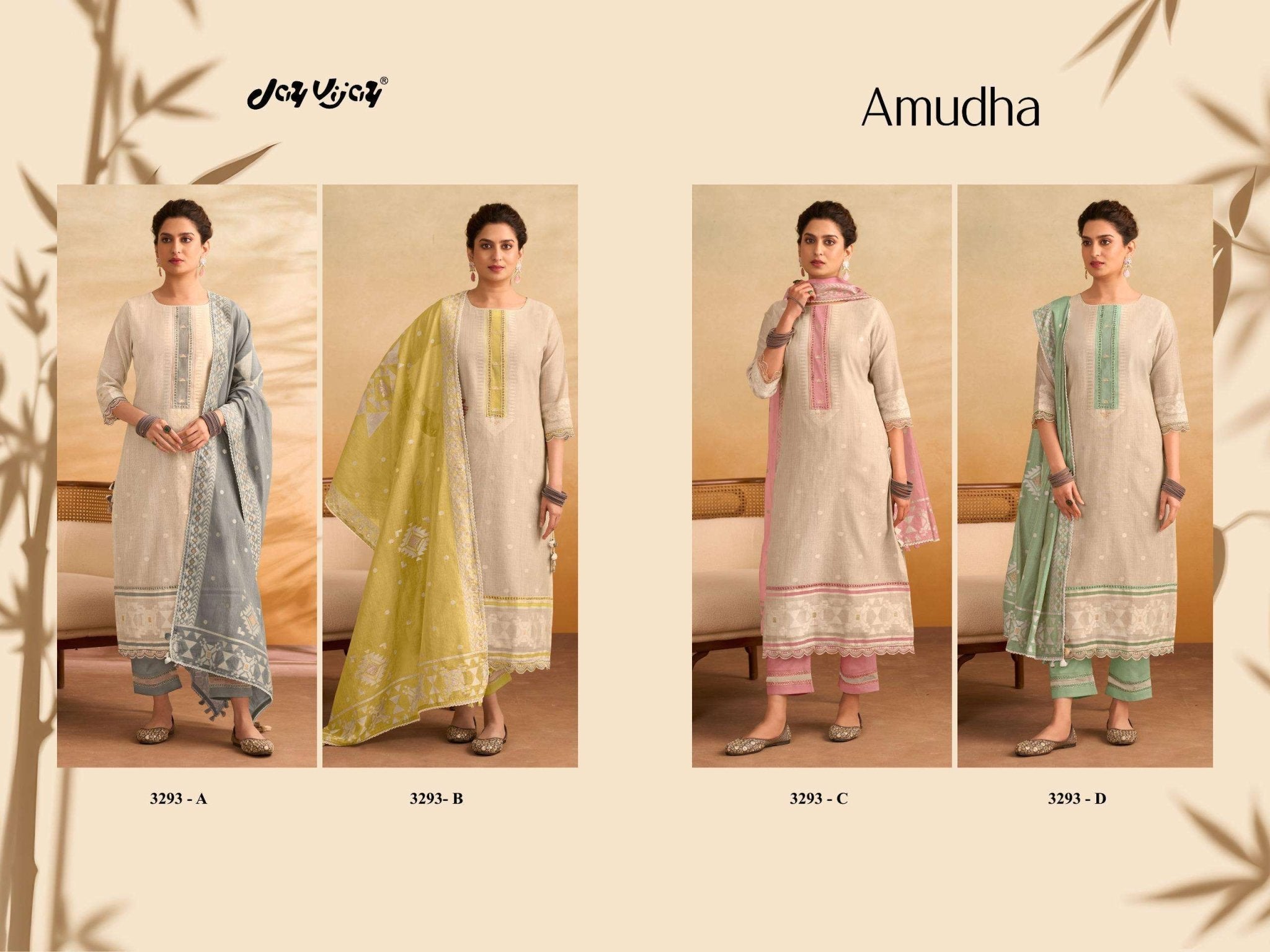 Jay Vijay Amudha 3293 South Cotton Dress Material Wholesale - Amrah Wholesale