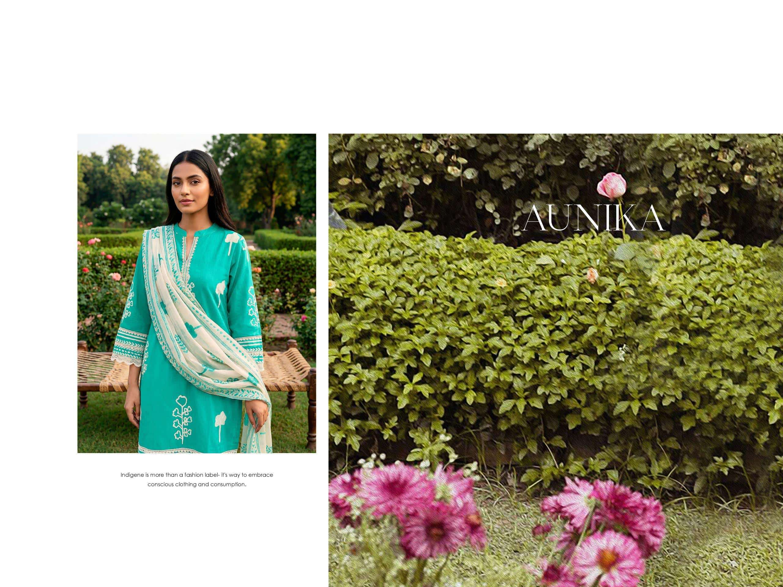 Jay Vijay Aunika 3294 Cotton Hand Block Printed Dress Material - Amrah Wholesale