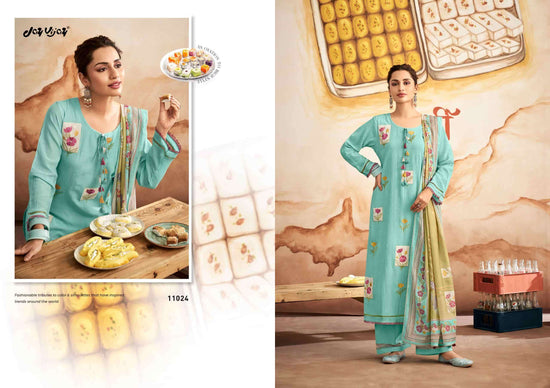 Jay Vijay Barfi Mal Chanderi Dress Material