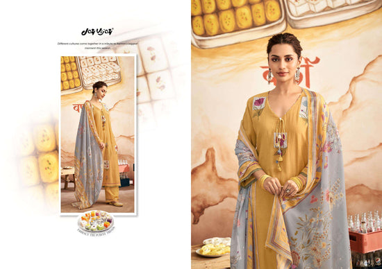 Jay Vijay Barfi Mal Chanderi Dress Material