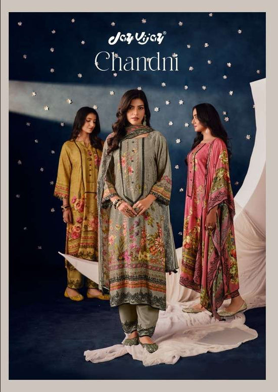 Jay Vijay Chandni Pashmina Jacquard Unstitched Dress Material