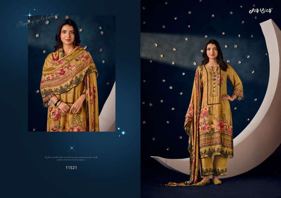 Jay Vijay Chandni Pashmina Jacquard Unstitched Dress Material