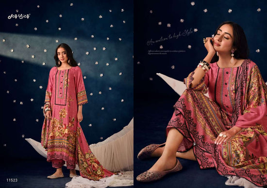 Jay Vijay Chandni Pashmina Jacquard Unstitched Dress Material