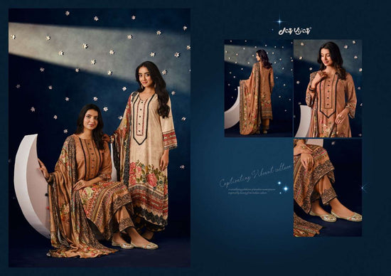 Jay Vijay Chandni Pashmina Jacquard Unstitched Dress Material