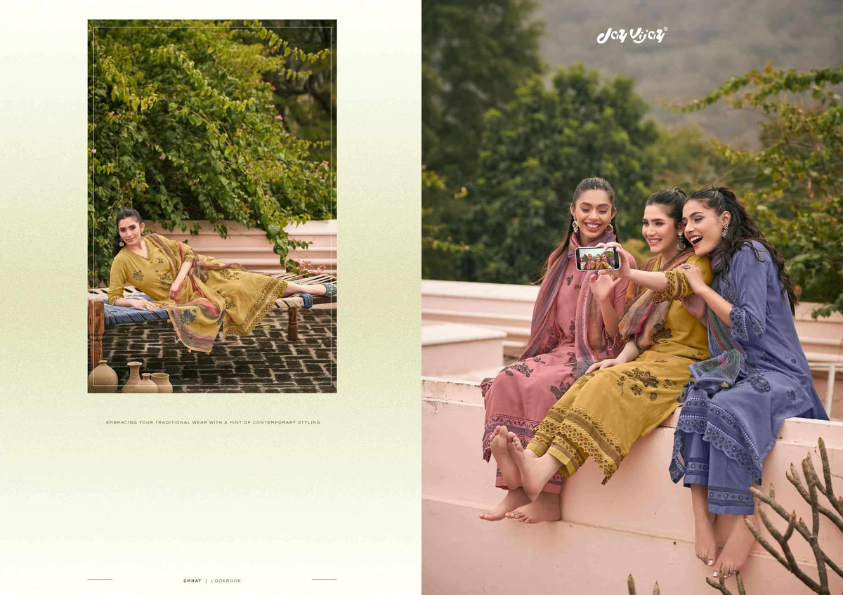Jay Vijay Chhat Dress Material Wholesale Catalogue - Amrah Wholesale