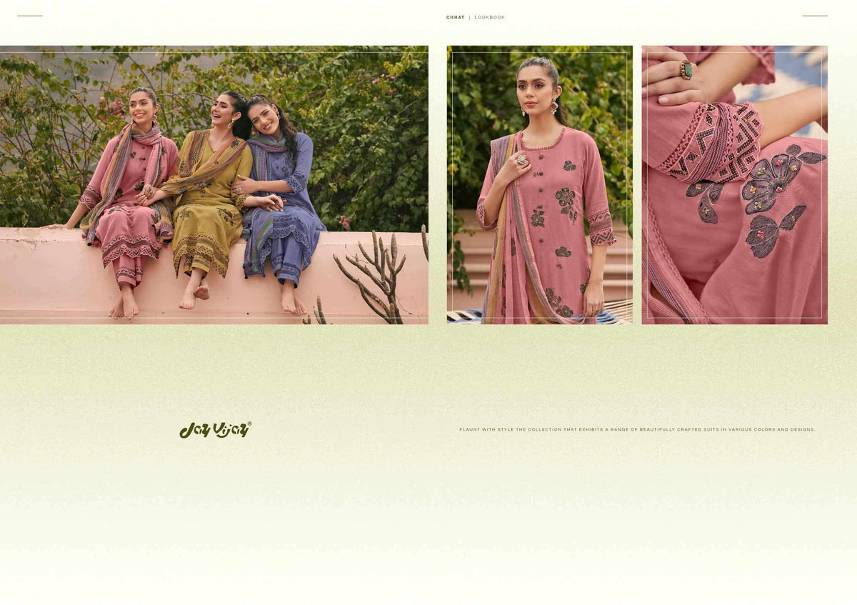Jay Vijay Chhat Dress Material Wholesale Catalogue - Amrah Wholesale