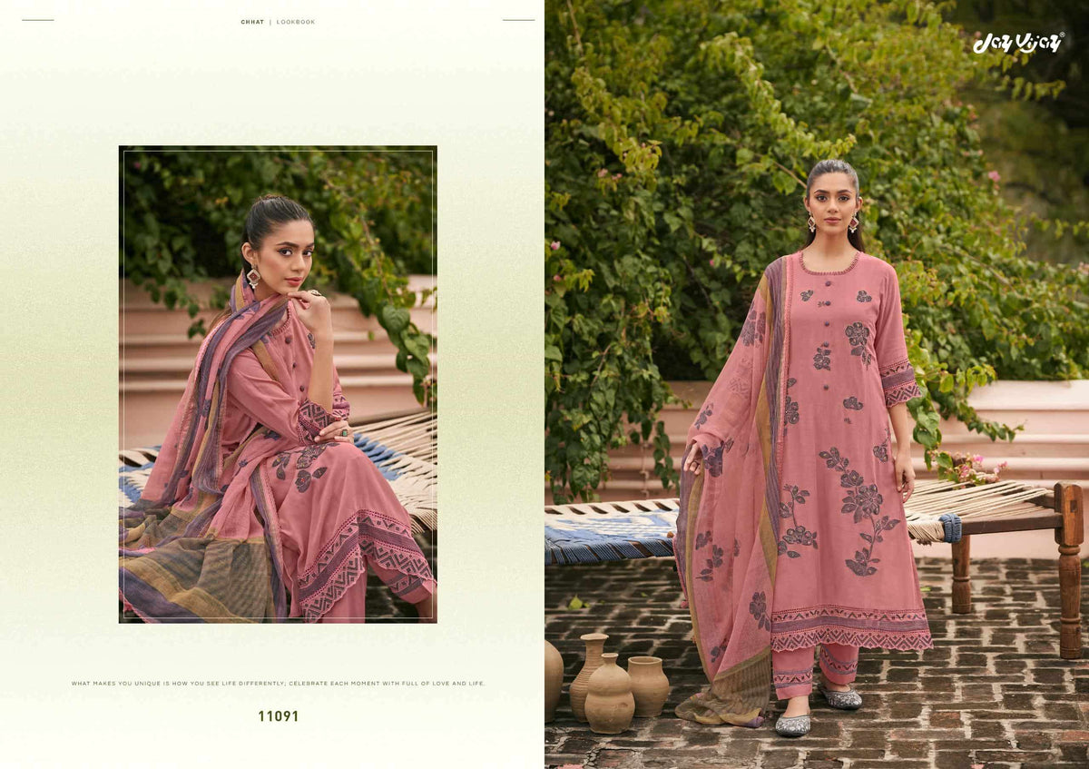 Jay Vijay Chhat Dress Material Wholesale Catalogue - Amrah Wholesale