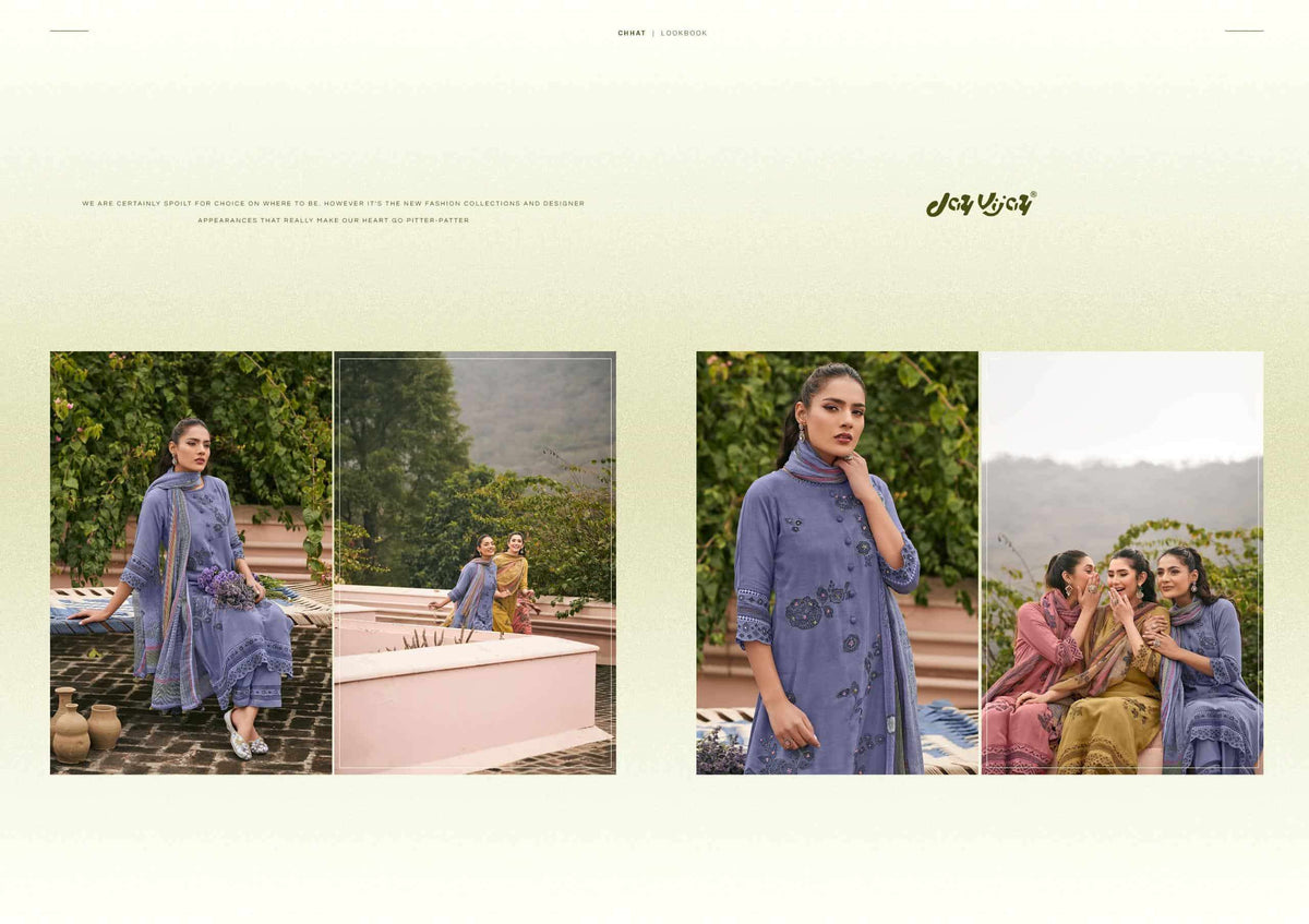 Jay Vijay Chhat Dress Material Wholesale Catalogue - Amrah Wholesale