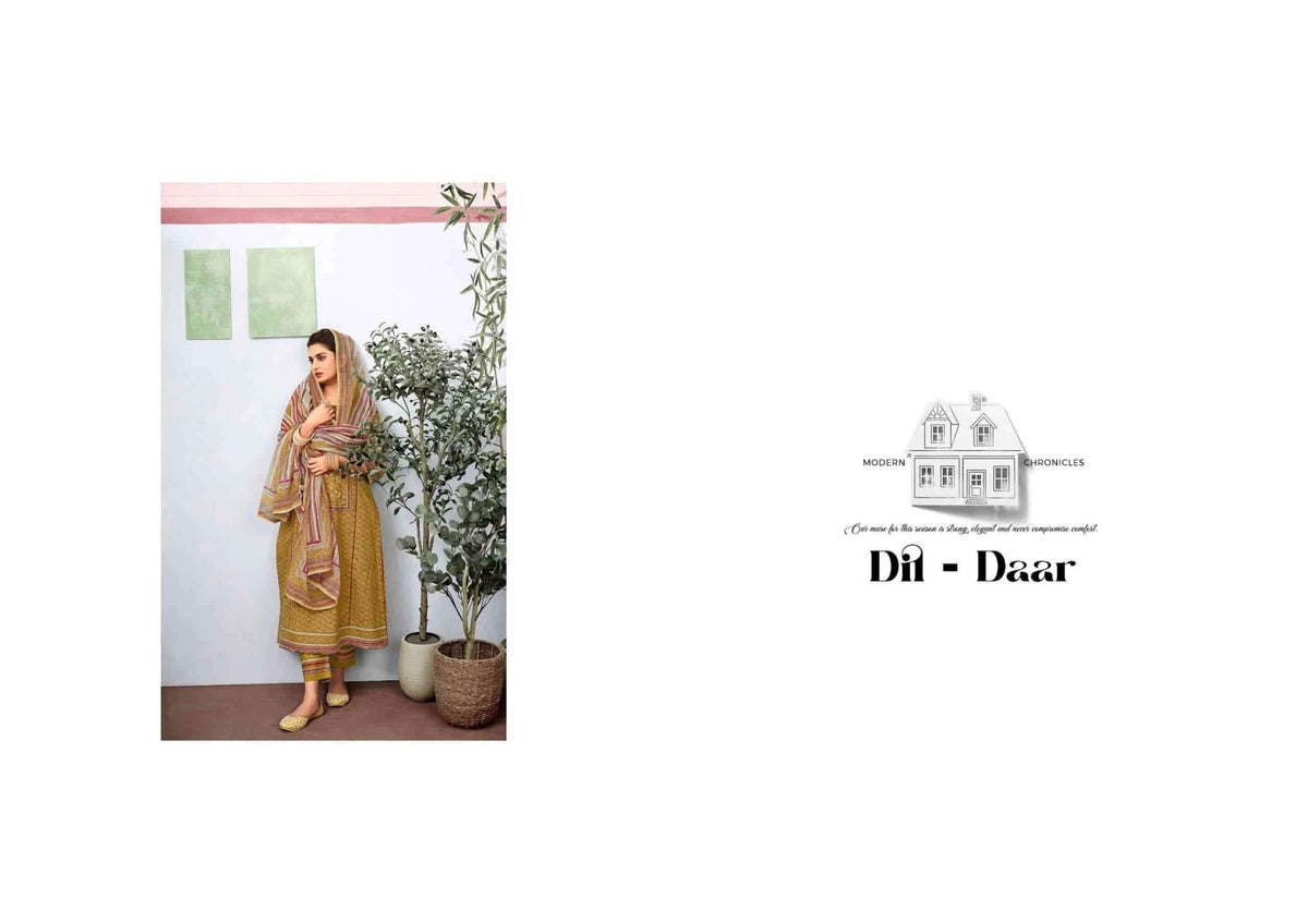 Jay Vijay Dil Daar Premium Cotton Dress Material - Amrah Wholesale
