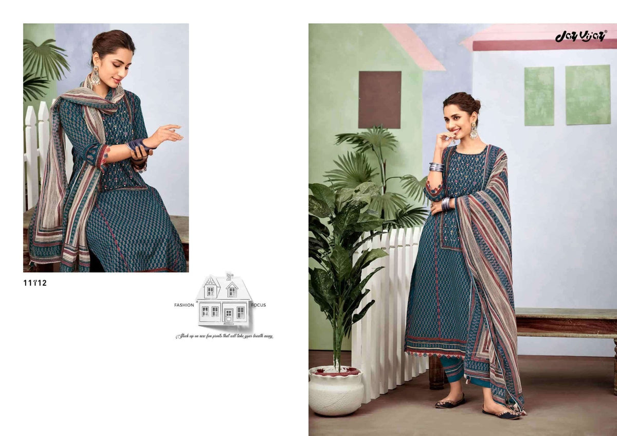 Jay Vijay Dil Daar Premium Cotton Dress Material - Amrah Wholesale