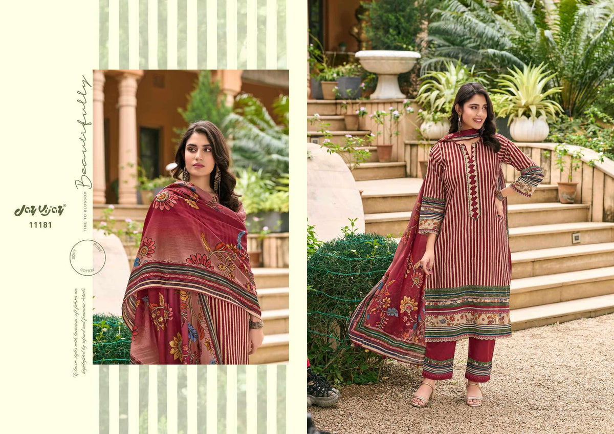Jay Vijay Farishtey Premium Cotton Dress Material