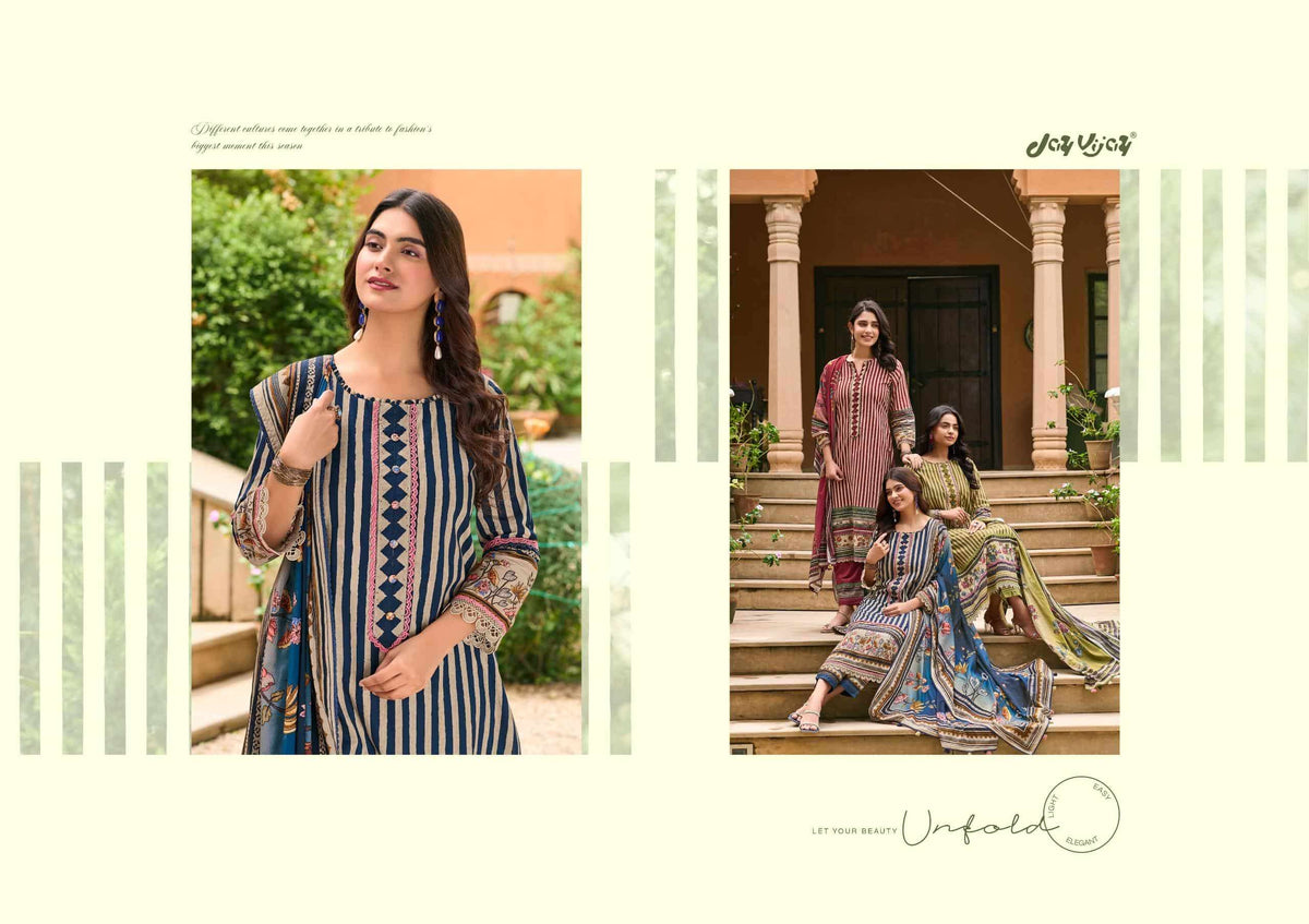 Jay Vijay Farishtey Premium Cotton Dress Material