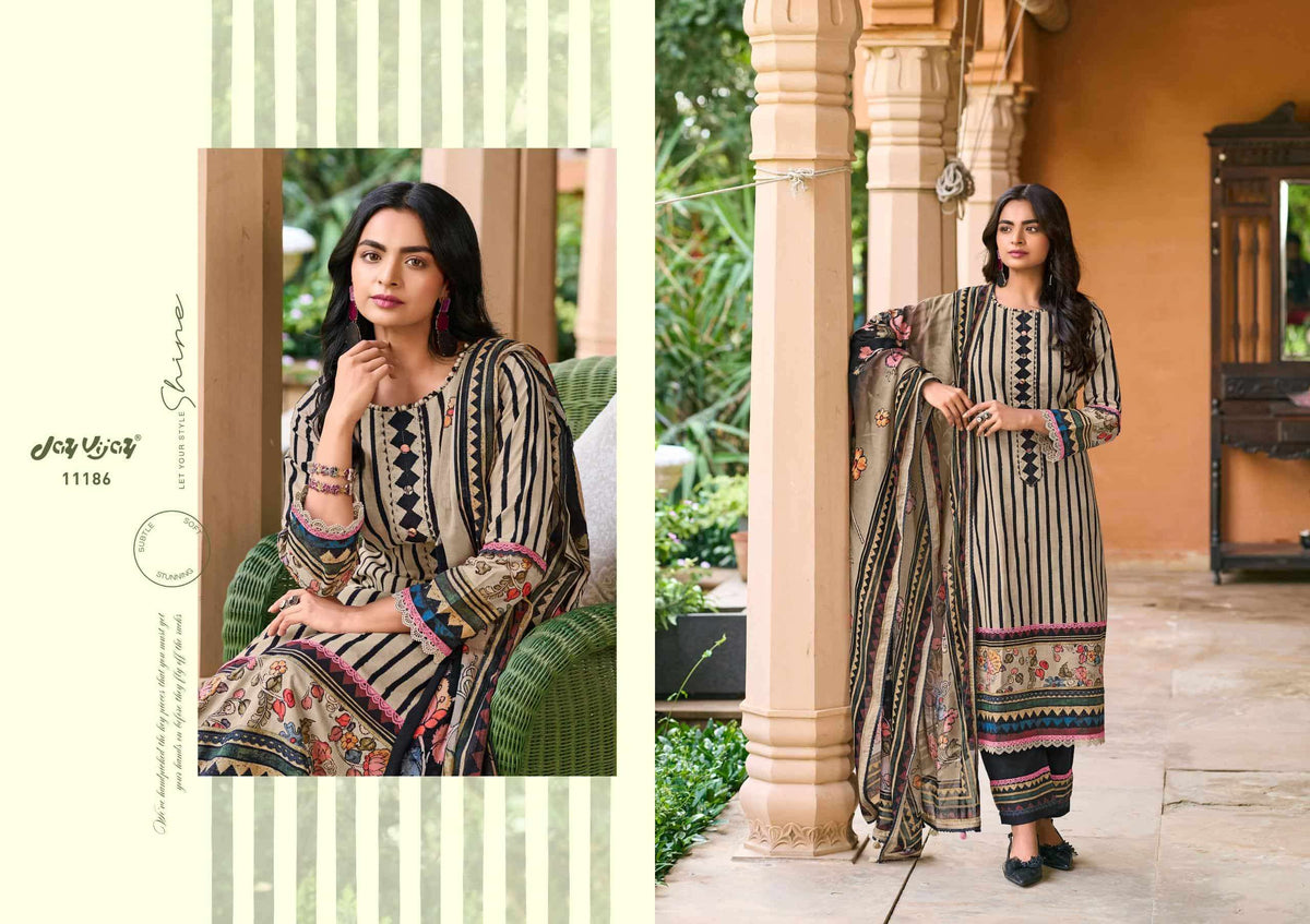 Jay Vijay Farishtey Premium Cotton Dress Material