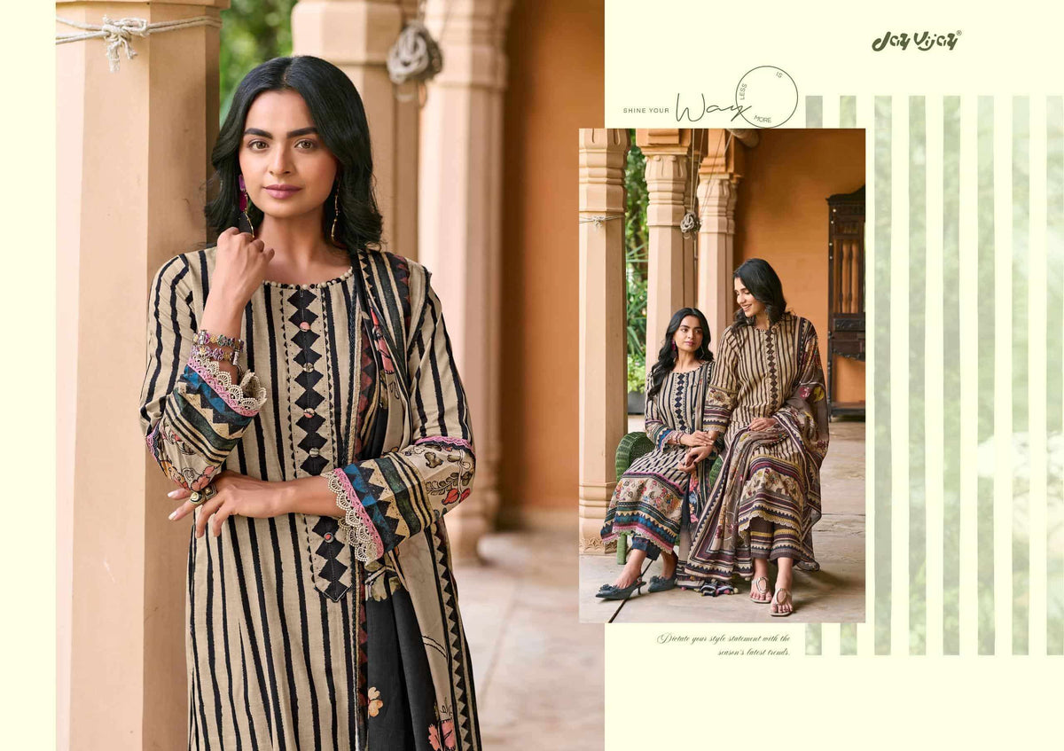 Jay Vijay Farishtey Premium Cotton Dress Material