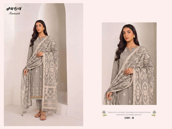 Jay Vijay Farmaish 3305 Mal Chanderi Jacquard Dress Material - Amrah Wholesale