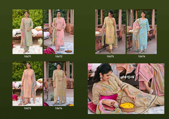 Jay Vijay Fitrah Premium Cotton Dress Material - Amrah Wholesale