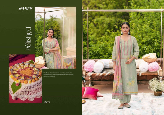 Jay Vijay Fitrah Premium Cotton Dress Material - Amrah Wholesale