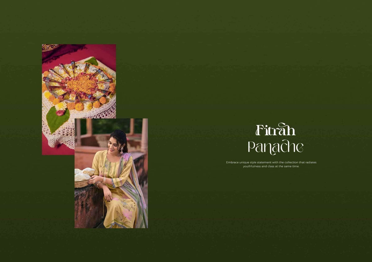 Jay Vijay Fitrah Premium Cotton Dress Material - Amrah Wholesale