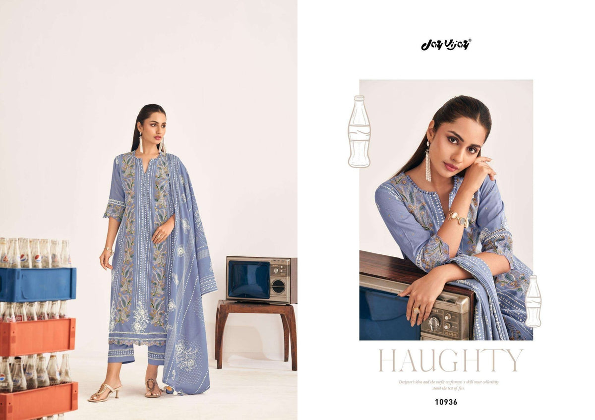 Jay Vijay Goti Soda Mal Mal Cotton Dress Material - Amrah Wholesale