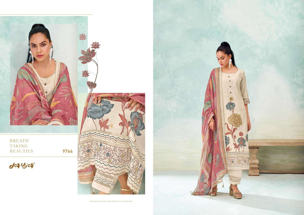Jay Vijay Gulmohar Linen - Amrah Wholesale