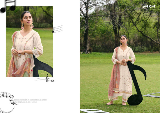 Jay Vijay Harmony Premium Mal Chanderi Dress Material - Amrah Wholesale