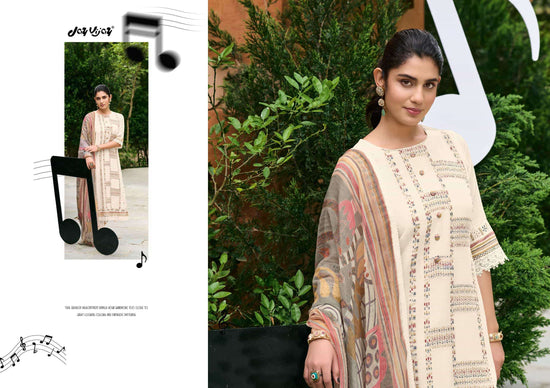 Jay Vijay Harmony Premium Mal Chanderi Dress Material - Amrah Wholesale