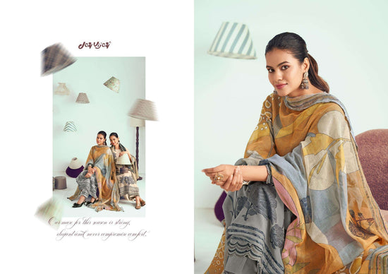 Jay Vijay Hits Of Jugnu Malai Chanderi Jacquard Dress Material - Amrah Wholesale