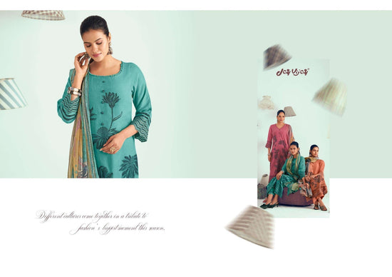 Jay Vijay Hits Of Jugnu Malai Chanderi Jacquard Dress Material - Amrah Wholesale