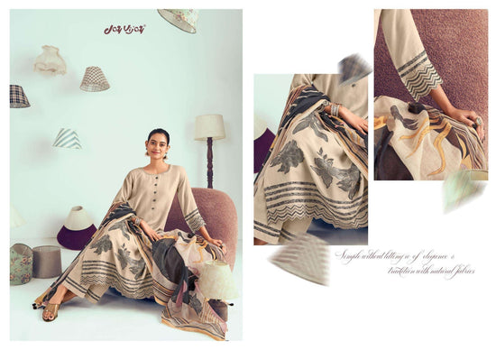 Jay Vijay Hits Of Jugnu Malai Chanderi Jacquard Dress Material - Amrah Wholesale