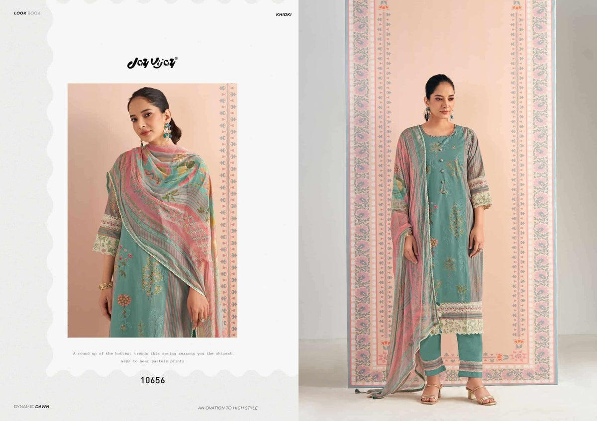 Jay Vijay Hits Of Khidki Vol 4 Pure Cotton Salwar Suit - Amrah Wholesale